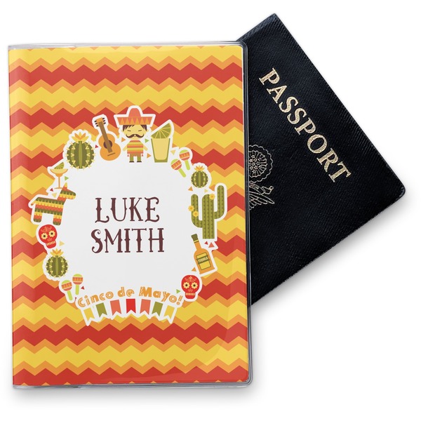 Custom Fiesta - Cinco de Mayo Vinyl Passport Holder (Personalized)