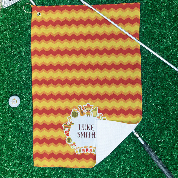 Fiesta - Cinco de Mayo Waffle Weave Golf Towel - In Context