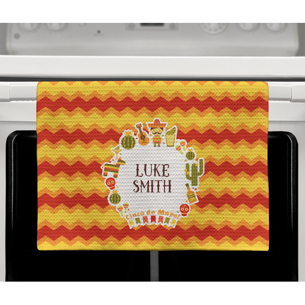 Fiesta - Cinco de Mayo Waffle Weave Towel - Full Color Print - Lifestyle2 Image