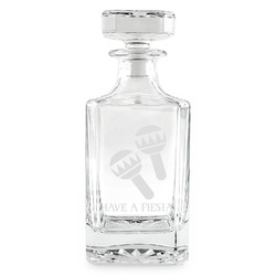Fiesta - Cinco de Mayo Whiskey Decanter - 26 oz Square (Personalized)