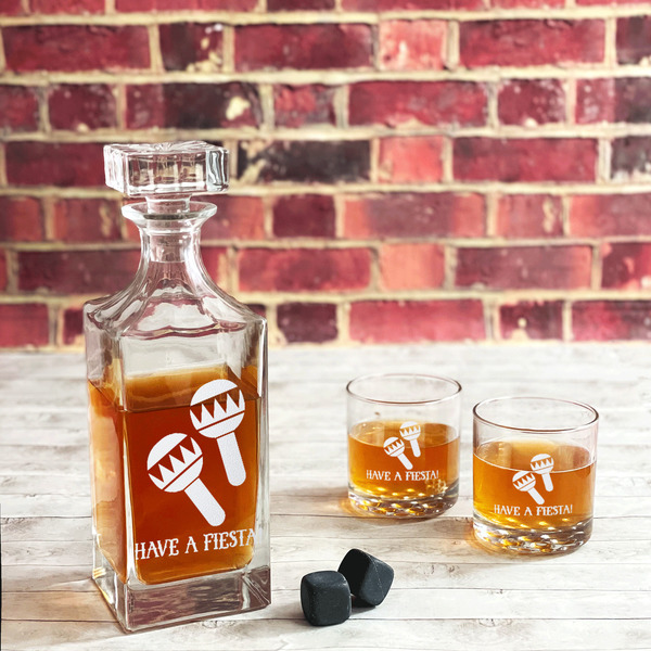 Fiesta - Cinco de Mayo Whiskey Glass - In Context