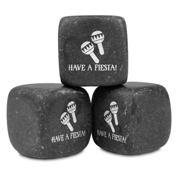 Custom Fiesta - Cinco de Mayo Whiskey Stone Set - Set of 3 (Personalized)