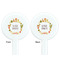 Fiesta - Cinco de Mayo White Plastic 7" Stir Stick - Double Sided - Round - Front & Back