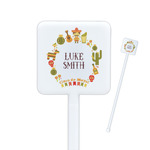 Fiesta - Cinco de Mayo Square Plastic Stir Sticks (Personalized)