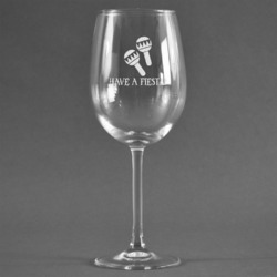 Fiesta - Cinco de Mayo Wine Glass - Engraved (Personalized)