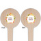 Fiesta - Cinco de Mayo Wooden 4" Food Pick - Round - Double Sided - Front & Back
