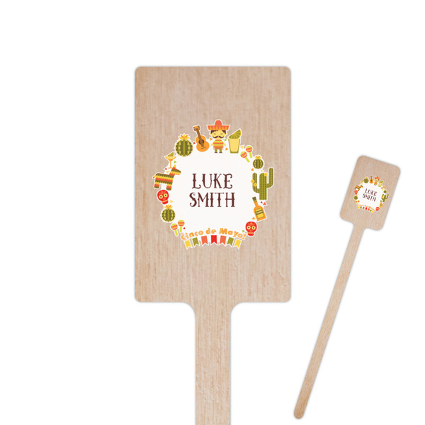 Custom Fiesta - Cinco de Mayo Rectangle Wooden Stir Sticks (Personalized)