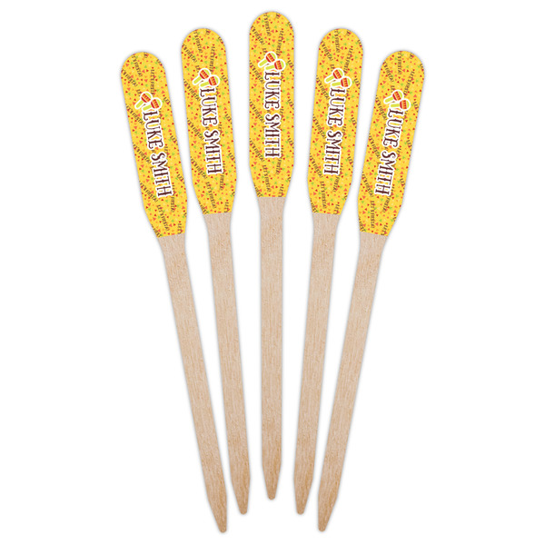 Fiesta - Cinco de Mayo Wooden Food Pick - Paddle - Fan View