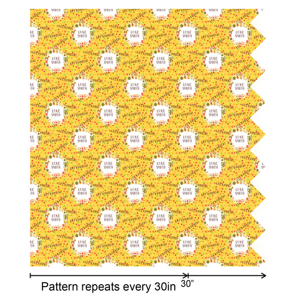 Fiesta - Cinco de Mayo Wrapping Paper Roll - Matte - Partial Roll