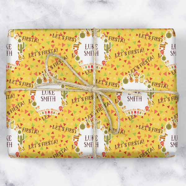 Fiesta - Cinco de Mayo Wrapping Paper Roll - Matte - Wrapped Box