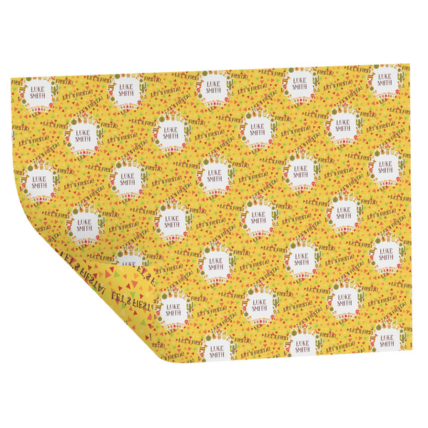 Fiesta - Cinco de Mayo Wrapping Paper Sheet - Double Sided - Folded