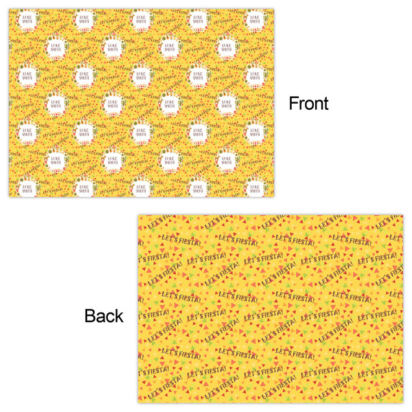 Fiesta - Cinco de Mayo Wrapping Paper Sheet - Double Sided - Front & Back