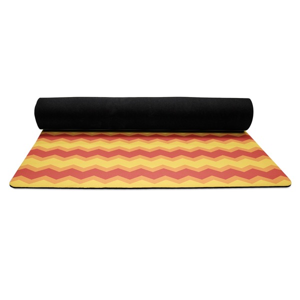 Fiesta - Cinco de Mayo Yoga Mat Rolled up Black Rubber Backing