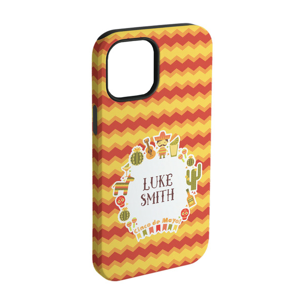 Custom Fiesta - Cinco de Mayo iPhone Case - Rubber Lined - iPhone 15 Pro (Personalized)