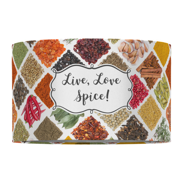 Spices 12" Drum Lampshade - FRONT (Fabric)