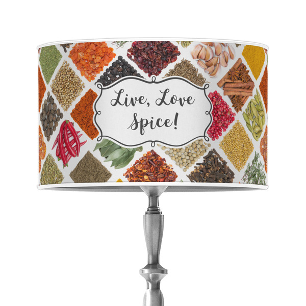Custom Spices 12" Drum Lamp Shade - Poly-film
