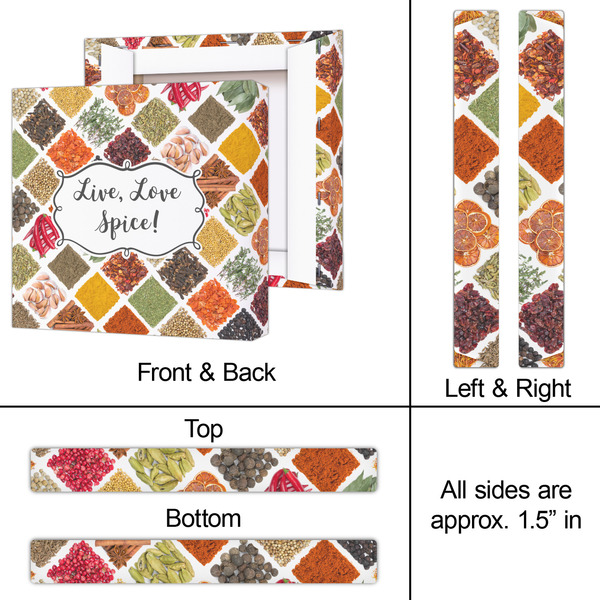 Spices 12x12 - Canvas Print - Approval