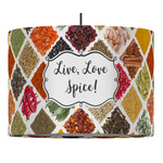Spices 16" Drum Pendant Lamp - Fabric