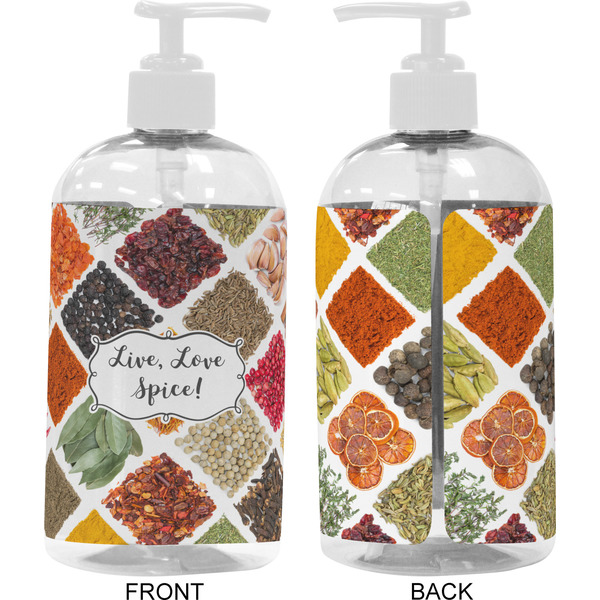 Spices 16 oz Plastic Liquid Dispenser- Approval- White