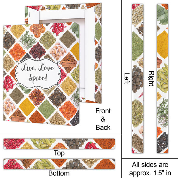 Spices 16x20 - Canvas Print - Approval