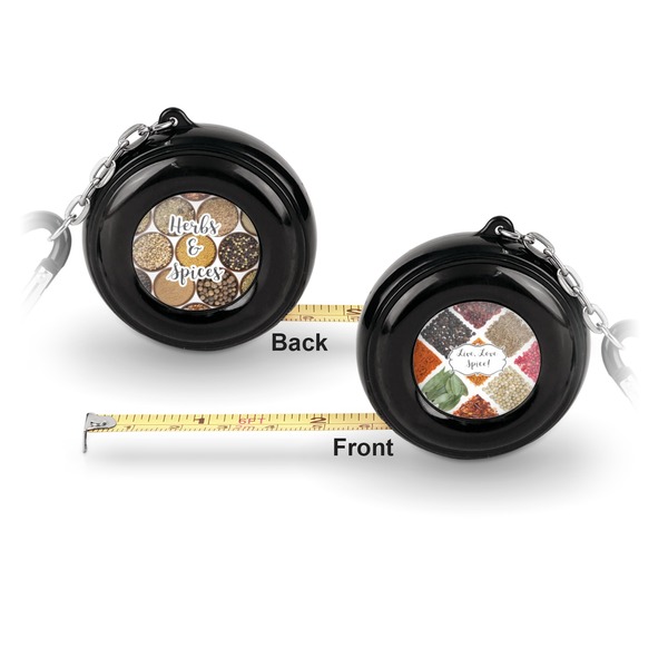Spices 6-Ft Pocket Tape Measure with Carabiner Hook - Front and Back
