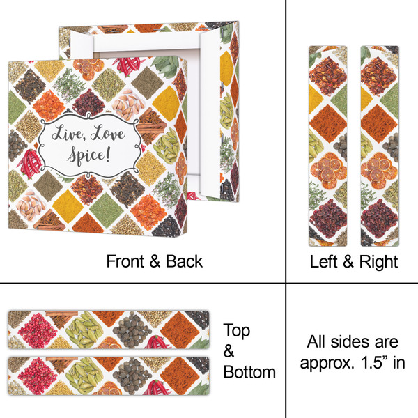 Spices 8x8 - Canvas Print - Approval