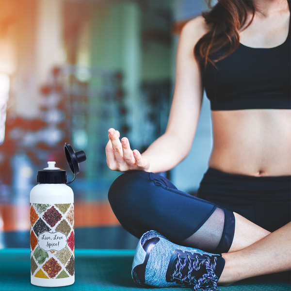 Spices Aluminum Water Bottle - White LIFESTYLE