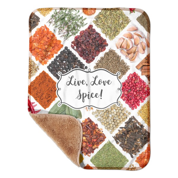 Custom Spices Sherpa Baby Blanket - 30" x 40"