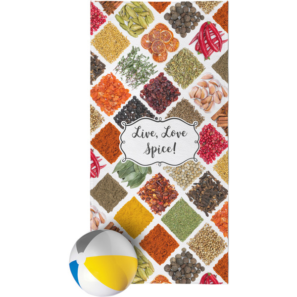 Custom Spices Beach Towel (Personalized)
