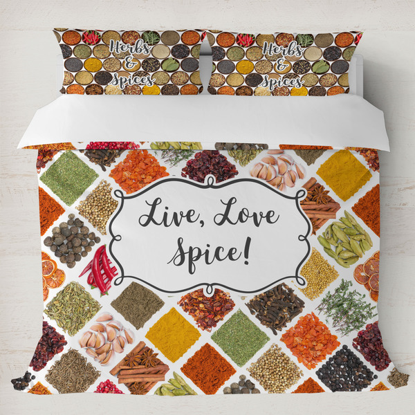 Custom Spices Duvet Cover Set - King (Personalized)