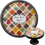 Spices Cabinet Knob (Black) (Personalized)