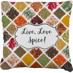Spices Faux-Linen Throw Pillow 16" (Personalized)
