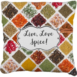Spices Faux-Linen Throw Pillow 20" (Personalized)