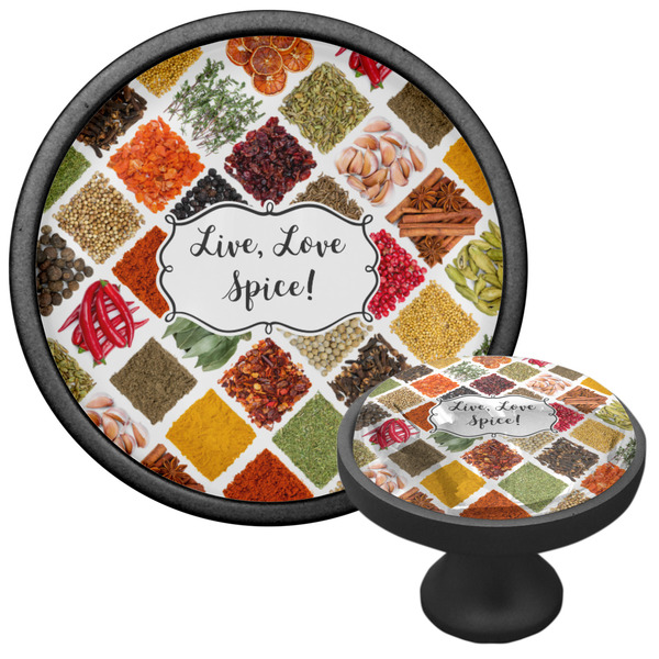 Spices Cabinet Knob - Black - Multi Angle