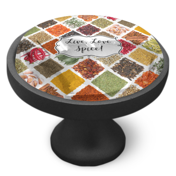Spices Cabinet Knob - Black - Side