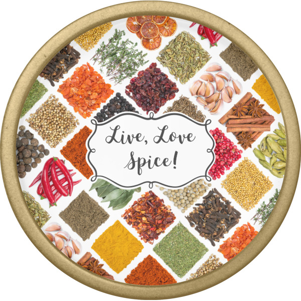 Spices Cabinet Knob - Gold - Front