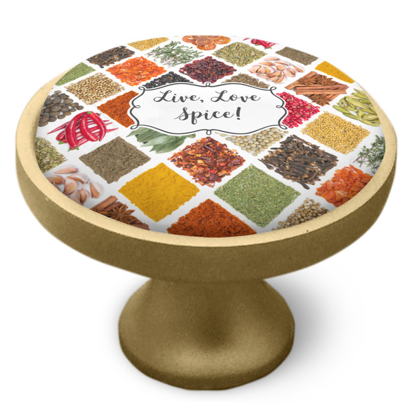 Spices Cabinet Knob - Gold - Side