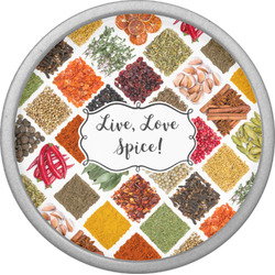 Spices Cabinet Knob (Silver) (Personalized)