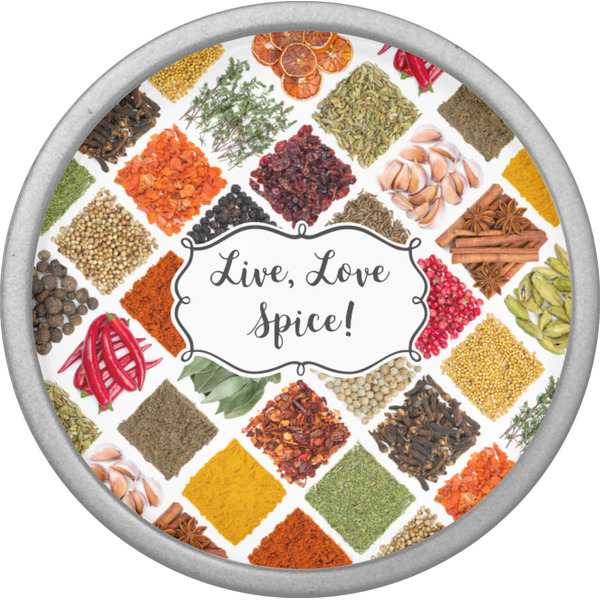 Spices Cabinet Knob - Nickel - Front