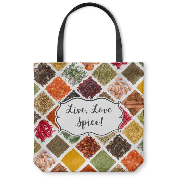 Custom Spices Canvas Tote Bag - Small - 13"x13" (Personalized)