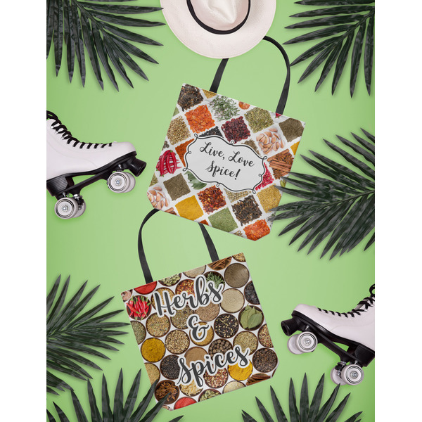 Spices Canvas Tote Lifestyle Front and Back