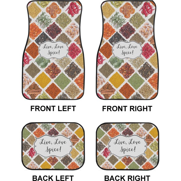 Spices Car Floor Mats Set (2F + 2B)