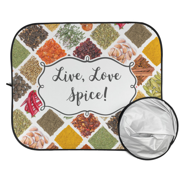 Spices Car Sun Shades - FOLDED & UNFOLDED