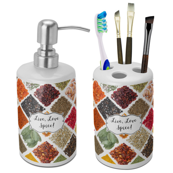Custom Spices Ceramic Bathroom Accessories Set