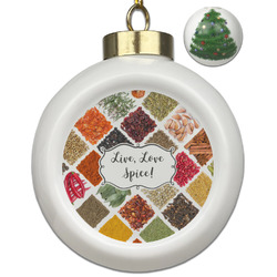 Spices Ceramic Ball Ornament - Christmas Tree