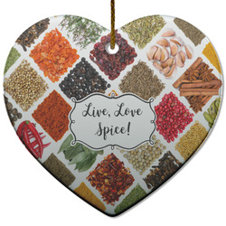 Spices Heart Ceramic Ornament