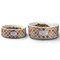 Spices Ceramic Dog Bowls - Size Comparison