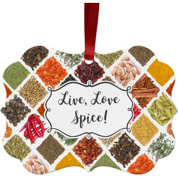Spices Metal Frame Ornament - Double Sided