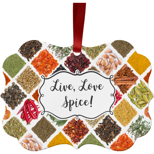 Custom Spices Metal Frame Ornament - Double Sided