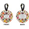 Spices Circle Luggage Tag (Front + Back)
